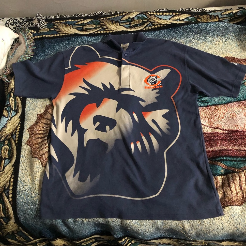 vintage 1995 starter chicago bears polo shirt